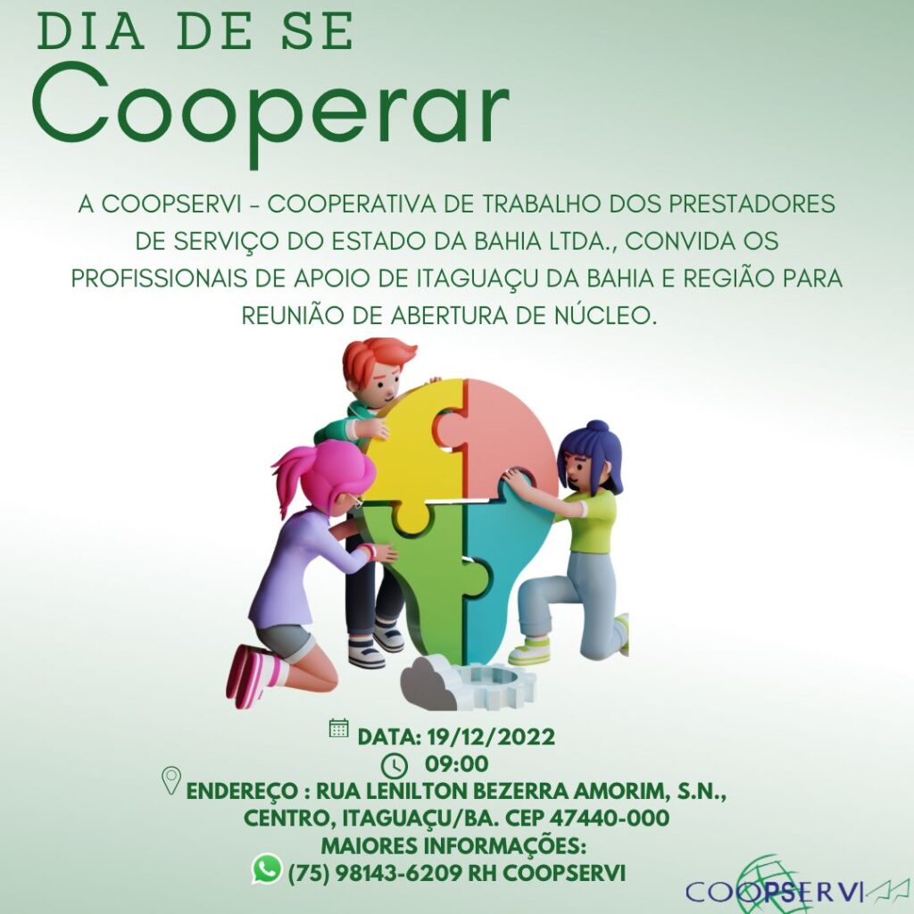 Convocação para reunião de abertura de Núcleo no Município de Itaguaçu da Bahia