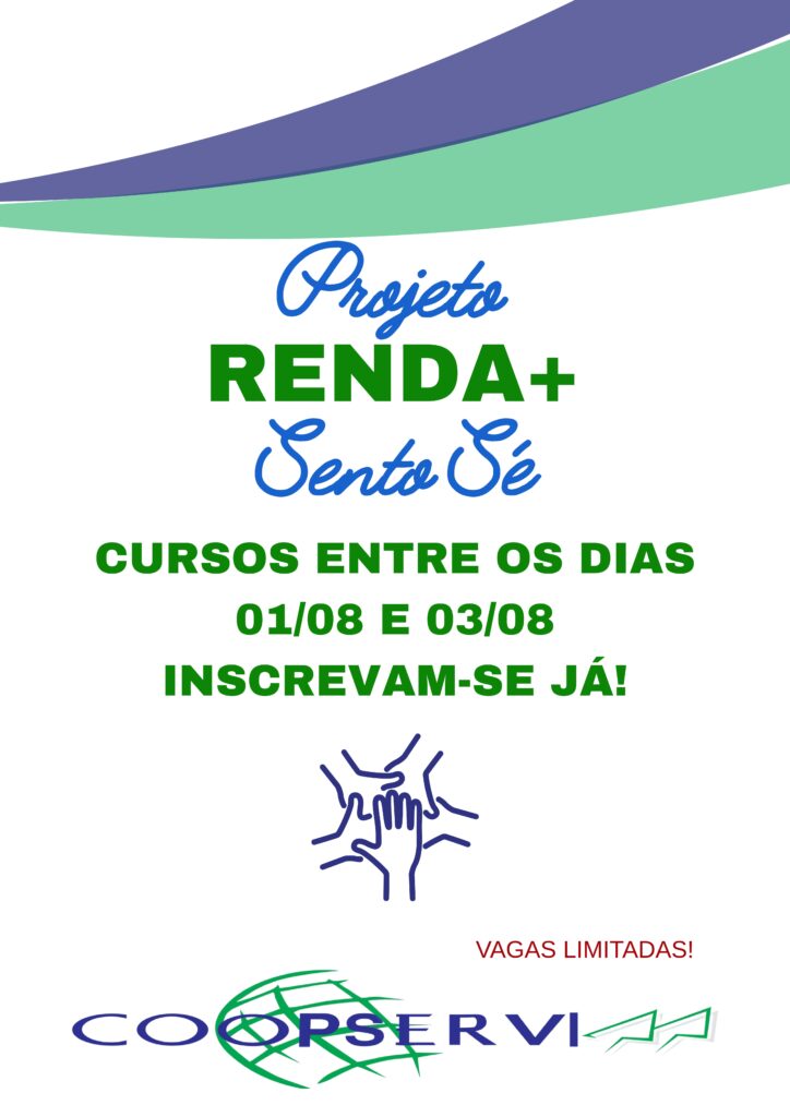 Aberta as Inscrições para os Cursos do Projeto Renda + em Sento Sé – BA
